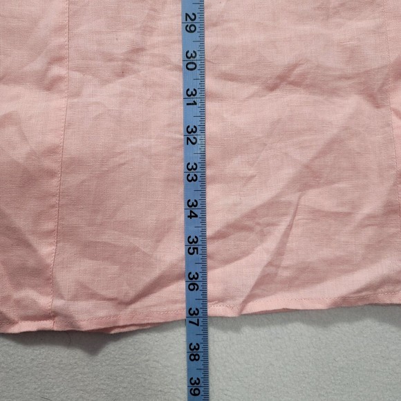 Love Linen J JILL Size XS Pink 100% Linen TANK DRESS Sleeveless Women’s - Picture 7 of 12